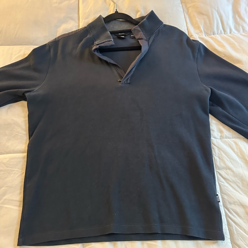 Hugo Boss Men's Dark Blue Shirt